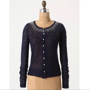 Anthropologie Beaded Cardigan